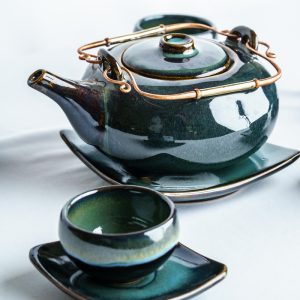 Emerald Horizon Tea Set